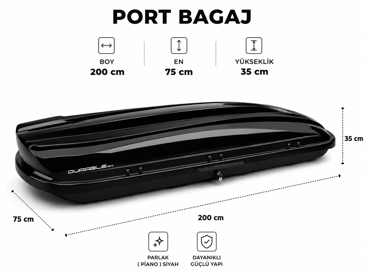 DURABLE Aero 600L Port Bagaj